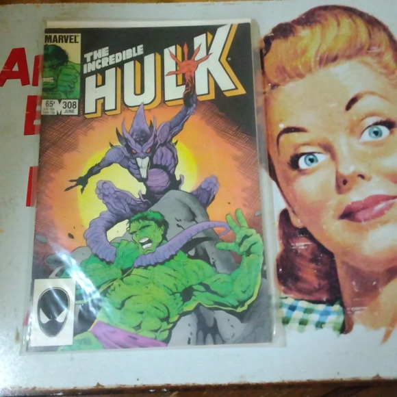 Marvel Other - 1985 #308 Marvel Comics The Incredible Hulk VINTAGE Collector Bagged and Boarded
